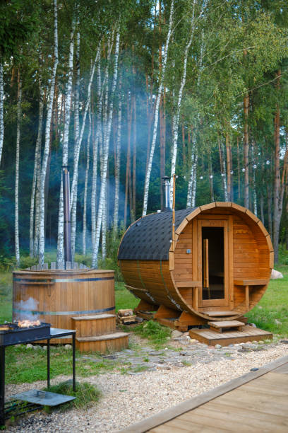 Outdoor Barrel Sauna